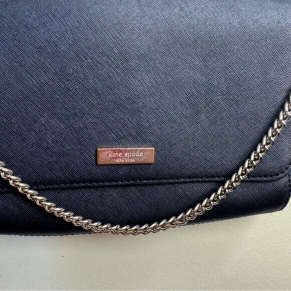 Kate Spade Greer Laurel Way Leather Crossbody Shoulder Convert Bag Chain Strap - Picture 12 of 16